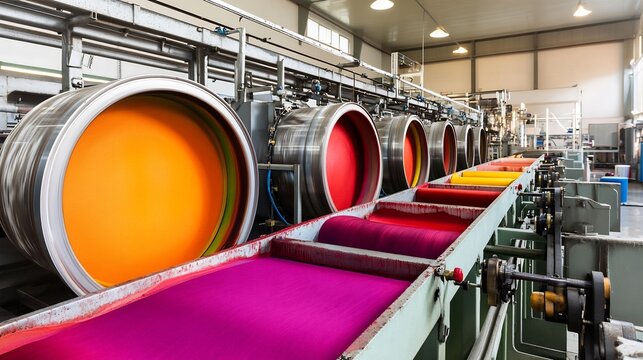 Textile dyeing workshop